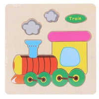 Baby Toys Wooden 3D Puzzle Cartoon Animal Intelligence Kids Educational Brain Teaser Children Tangram Shapes Learning - BIG FRENCHIES