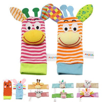 Colorful Wrist Rattles Infant Baby Kids Socks Rattle Toys Foot Socks Educational Toy High Quality Babies Gift - BIG FRENCHIES
