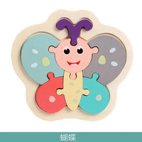 Wooden Children Colorful Animal Stevvex Puzzle for Toddler Creative Puzzle Early Educational Toys for Boys and Girls 2-4 - BIG FRENCHIES