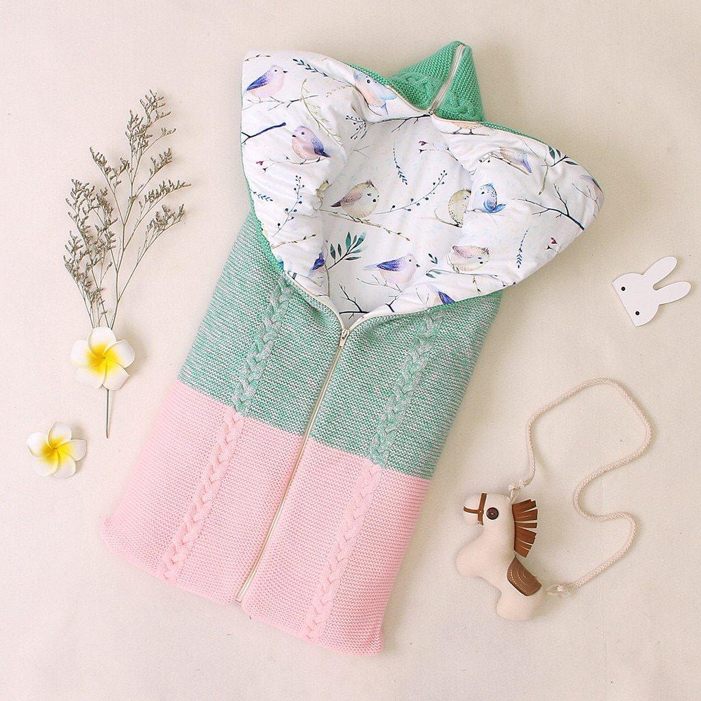 Newborn Infant Baby Knit sleep bag Stroller envelope Blanket Winter Warm Swaddle Wrap Sleeping Bags - BIG FRENCHIES