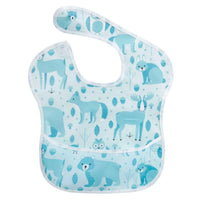 Waterproof Baby Bibs Polyester TPU Feeding Bibs Washable Baby Bibs with Food Catcher For Kids - BIG FRENCHIES