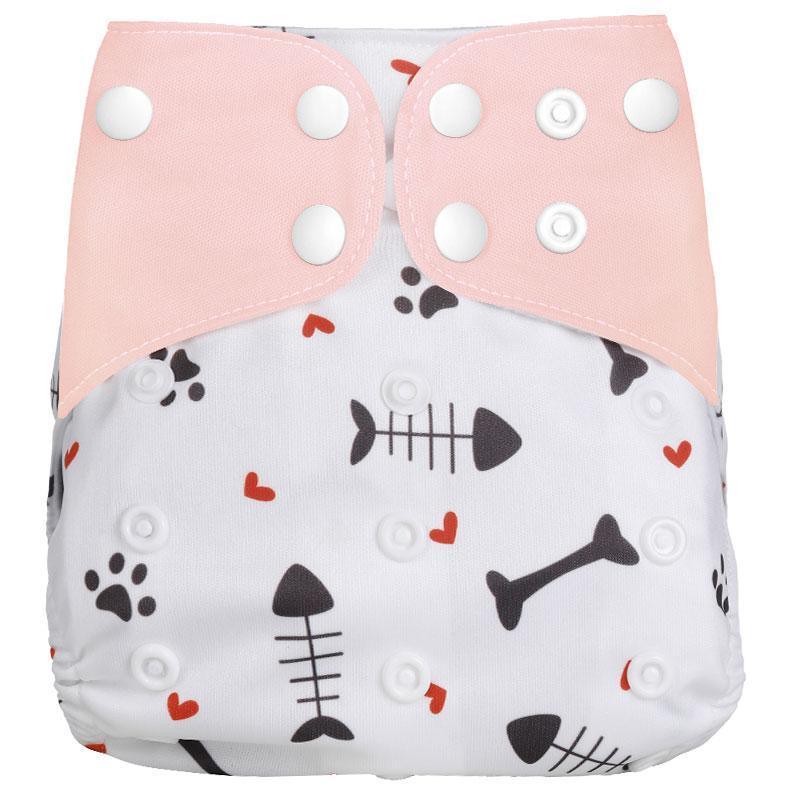 1Pcs Reusable Cloth Diaper Adjustable Baby Nappies Washable Nappy Durable Baby Diaper - BIG FRENCHIES