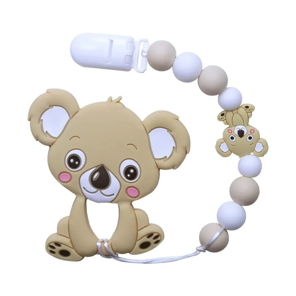Baby Teething Lovely Koala Owl Horse Cookies Baby Teether Molar Toy Gift Raccoon Food Grade Silicone Beads For Kids and Baby - BIG FRENCHIES