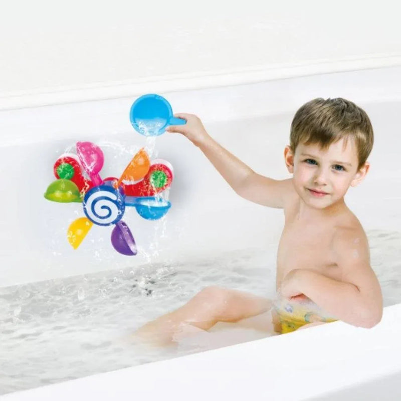 Baby Bath Toys Kids Bathroom Bathtub Bathing Toy Scoop Water Windmill Waterwheel Kids fun - BIG FRENCHIES