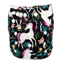 Modrn Printed Baby Pocket Cloth Diaper Nappy Reusable Adjustable Washable Nappies For Baby Boys and Baby Girls In Elegant Style - BIG FRENCHIES