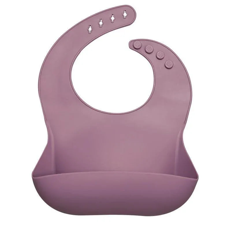 Silicon Breastplate Baby Bib Waterproof Solid Infant Bandana Bibs Newborn Feeding Burp Cloth Bib For Kids - BIG FRENCHIES
