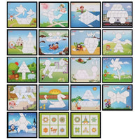 250pcs Wooden Geometric Clever Board Puzzle 3D Board Toy Baby Early Educational Learning Toys for Children Game (Multicolor) - BIG FRENCHIES