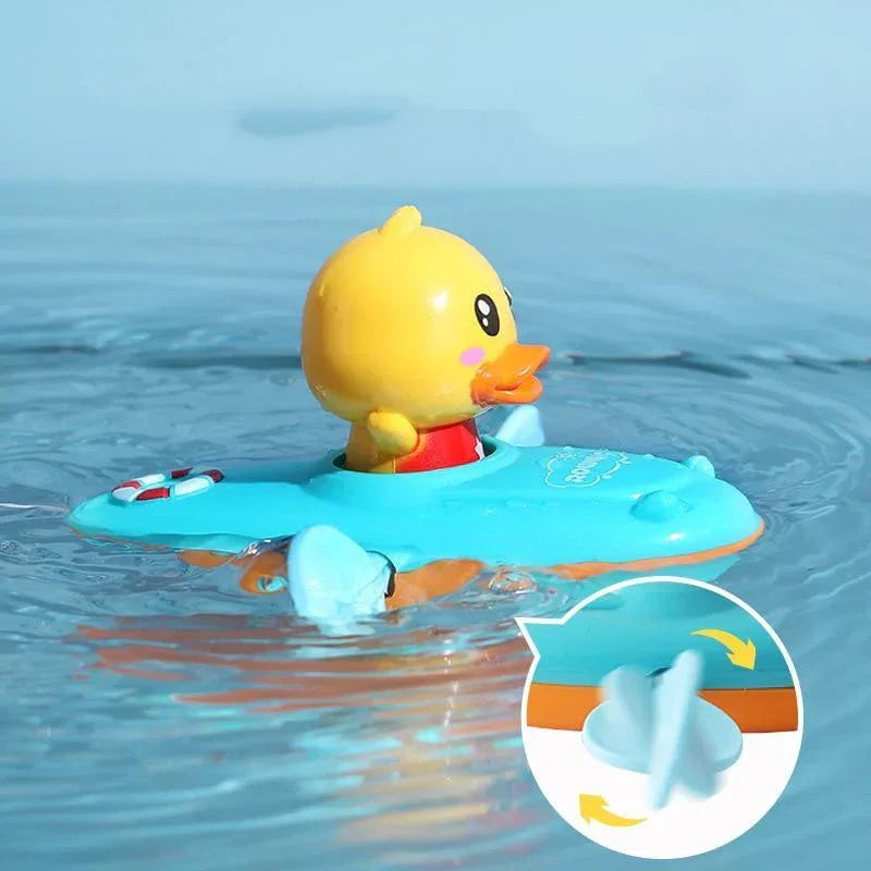 Cartoon Baby Bath Toys Animal Pull Duck Classic Baby Water toy Infant Early Education Bathroom Beach Swiming Toy For Kids - BIG FRENCHIES