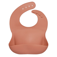 Silicon Breastplate Baby Bib Waterproof Solid Infant Bandana Bibs Newborn Feeding Burp Cloth Bib For Kids - BIG FRENCHIES