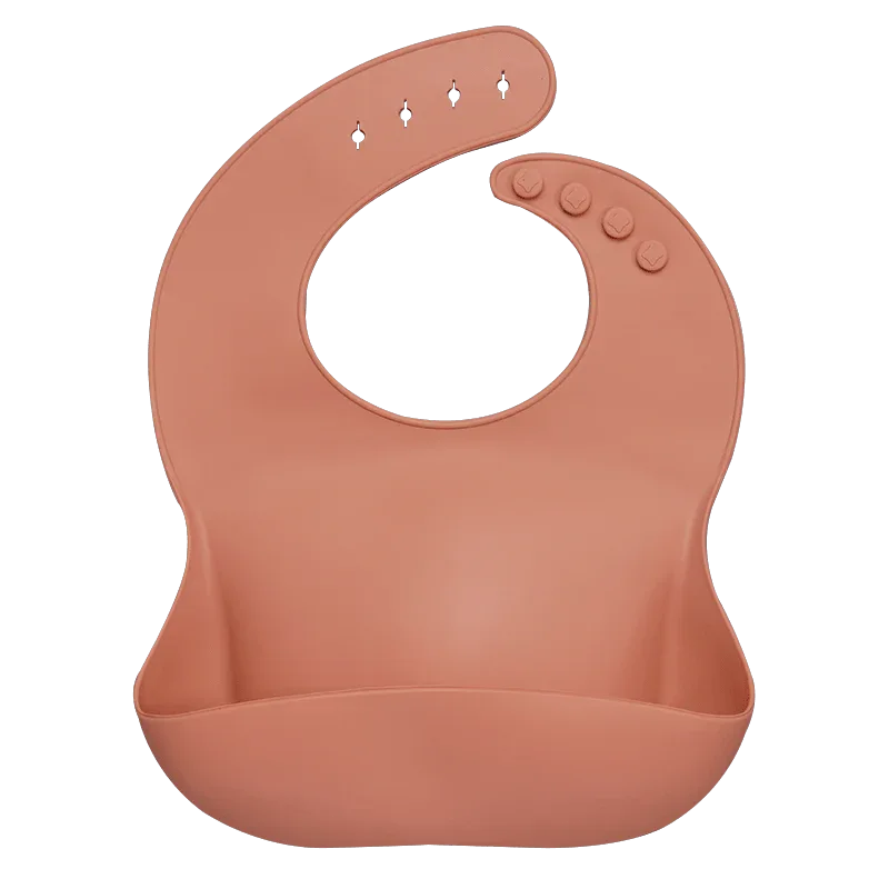 Silicon Breastplate Baby Bib Waterproof Solid Infant Bandana Bibs Newborn Feeding Burp Cloth Bib For Kids - BIG FRENCHIES
