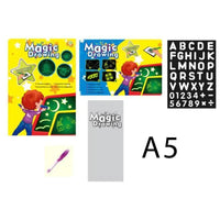 100Pcs Baby Wooden Drawing Toys Painting Stencil Templates Coloring Board Children Creative Doodles Early Learning Education Toy - BIG FRENCHIES