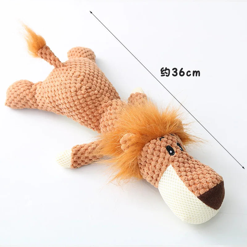 Plush Cartoon Dog Toy – Squeaky Chew Toy for Small Dogs, Teeth Grinding & Fun Playtime - BIG FRENCHIES
