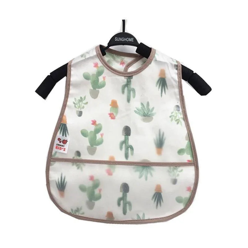 Modern Interesting Cartoon Adjustable Baby Bibs Waterproof Lunch Feeding Bibs Baby Cartoon Feeding Cloth Children Bib For Kids - BIG FRENCHIES