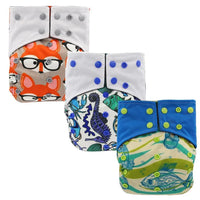 All-In-One Cloth Diaper for Baby Bamboo Charcoal Eco-friendly Baby Cloth Diaper - BIG FRENCHIES