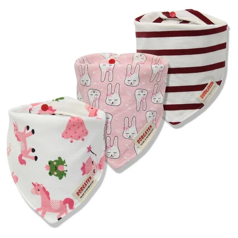 Cartoon Cotton Newborn Baby Boys and Girls Bibs Baby Towel Scarf Children Cravat Infant Kids Scarf - BIG FRENCHIES