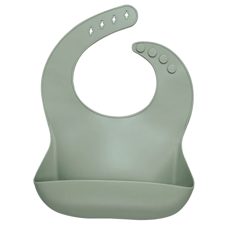 Silicon Breastplate Baby Bib Waterproof Solid Infant Bandana Bibs Newborn Feeding Burp Cloth Bib For Kids - BIG FRENCHIES