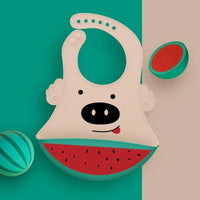 Adjustable Oil-proof Food Grade Silicone Drool bib Soft And Comfortable Saliva Towel Lunch Baby Bib For Babies and Kids - BIG FRENCHIES