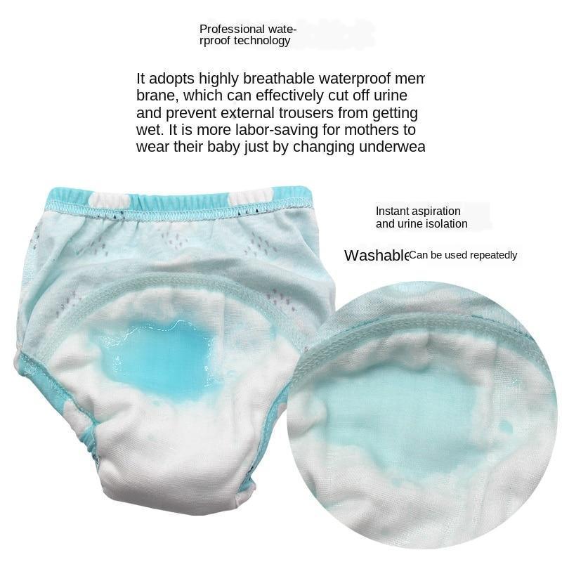 Baby Training Pants Cloth Diapers Washable 6 Layers Gauze Cover Breathable Spring Reusable Newborn Diaper Nappies For Baby and Kids - BIG FRENCHIES