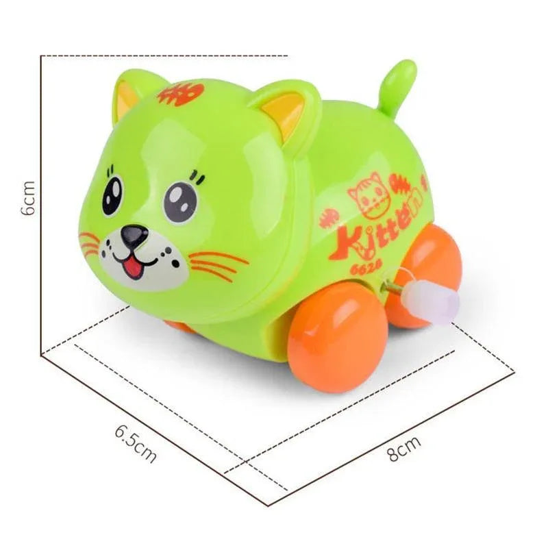 Baby Toys Cartoon Animal Dog Wind Up Toys Running Car Clockwork Educational Toys Infant Baby Mobile Rattle Toy For Kids - BIG FRENCHIES