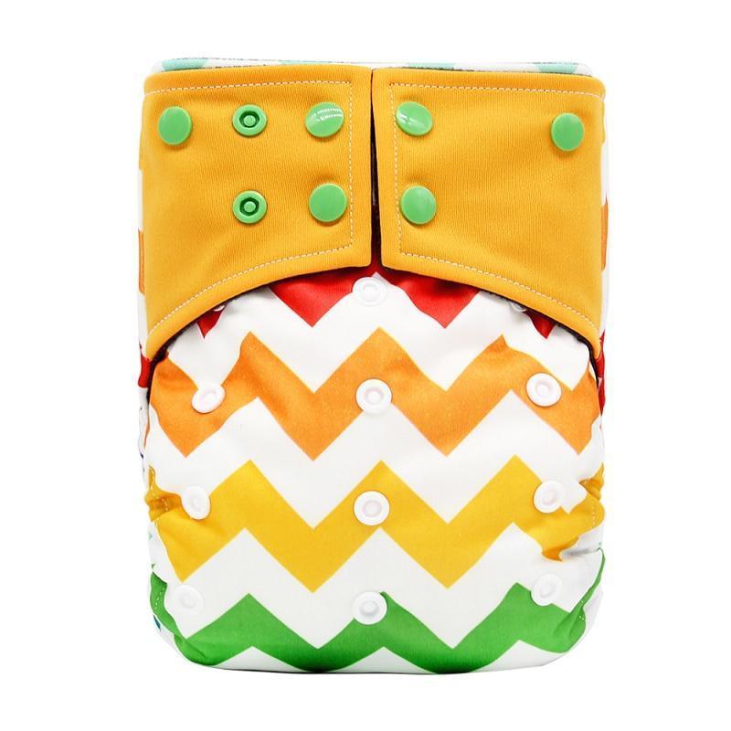 Baby Cloth Diaper Reusable Adjustable Pocket Nappy Cover Fit All Diaper Reusable Nappies Cotton In Modern Trend Printed Design For Unlimited Uses - BIG FRENCHIES