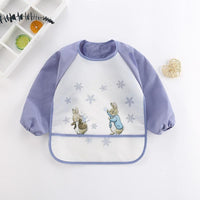 Cute Cartoon Print Baby Waterproof Long Sleeve Apron Children Feeding Smock Bib Baby Accessories - BIG FRENCHIES
