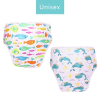 Baby Reusable Swimming Diapers Cartoon Swimwear Children Adjustable Summer Nappy Pants Diaper for Babies - BIG FRENCHIES