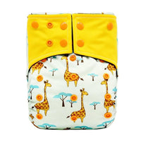 Baby Cloth Diaper Reusable Adjustable Pocket Nappy Cover Fit All Diaper Reusable Nappies Cotton In Modern Trend Printed Design For Unlimited Uses - BIG FRENCHIES