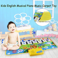Baby English Musical Piano Music Carpet Baby Kids Play Mat Carpet Educational Electronic Baby Toys For Kids - BIG FRENCHIES