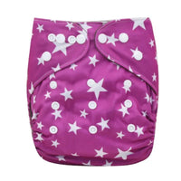 Modern Printed Bamboo Charcoal Inner Pocket Diaper For Baby Reusable Cloth Diaper Nappies With Double Leg Gusset In Modern Printed Design For Baby and Kids - BIG FRENCHIES