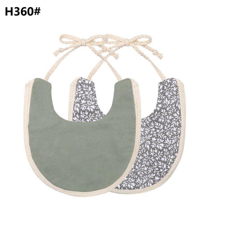 Infant Baby Bib Kid Toddler Dinner Feeding Tassel Double-side Cotton Linen Burp Cloths Saliva Towel For Baby - BIG FRENCHIES