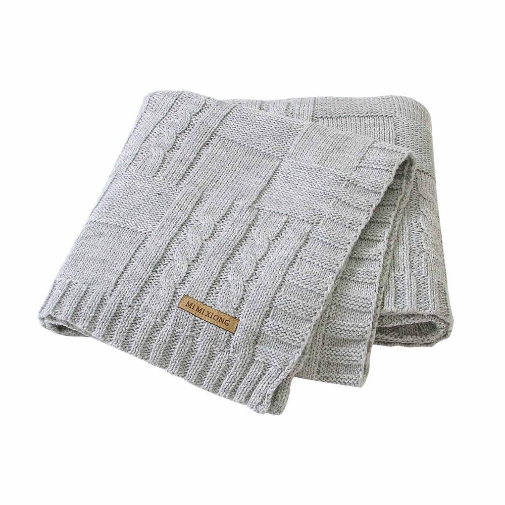 Baby Blanket Knitted Newborn Swaddle Wrap Blankets Super Soft Toddler Infant Bedding Quilt For Bed Sofa Basket Stroller - BIG FRENCHIES