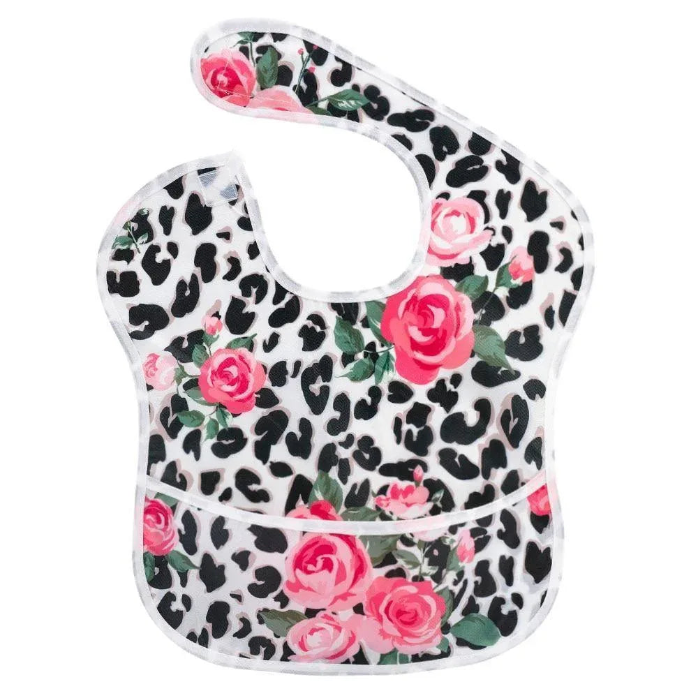 Waterproof Baby Bibs Polyester TPU Feeding Bibs Washable Baby Bibs with Food Catcher For Kids - BIG FRENCHIES
