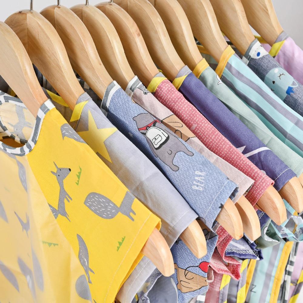 Baby Bibs Cotton Cartoon Children Accessories Short Sleeve Eco Friendly Waterproof Washable Clothing Bib for Kids - BIG FRENCHIES