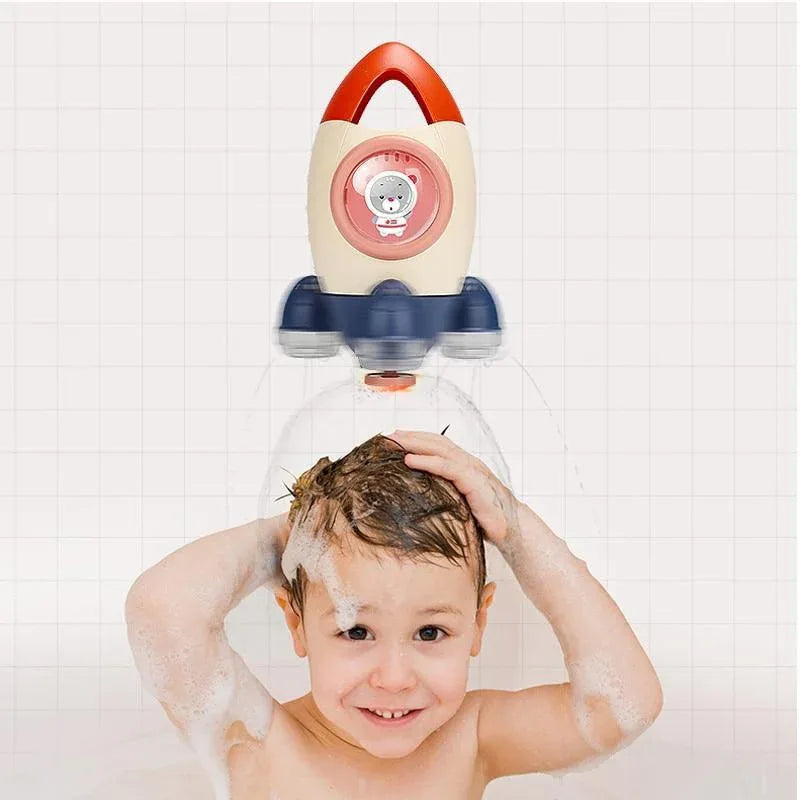 Baby Spin Water Spray Rocket Bath Toys for Children Toddlers Shower Game Bathroom Sprinkler Baby Bath Toy for Kids - BIG FRENCHIES