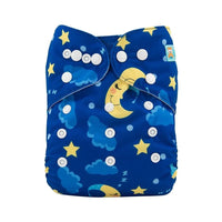 Baby One Size Fits All Reusable Baby Cloth Diaper with Microfiber Insert Diaper For Baby Boys and Baby Girls In Modern New Printed Design - BIG FRENCHIES