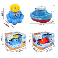 Modernt Trend Cartoon Baby Bath Toy Electric Rotating Spraying Water ship Toy For Infant Water Jet Boat Bathroom Toy For Kids - BIG FRENCHIES