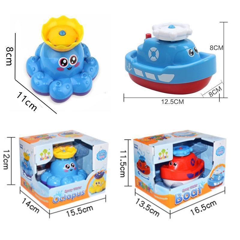 Modernt Trend Cartoon Baby Bath Toy Electric Rotating Spraying Water ship Toy For Infant Water Jet Boat Bathroom Toy For Kids - BIG FRENCHIES