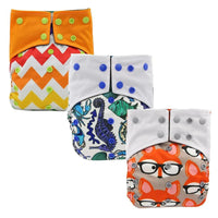 All-In-One Cloth Diaper for Baby Bamboo Charcoal Eco-friendly Baby Cloth Diaper - BIG FRENCHIES