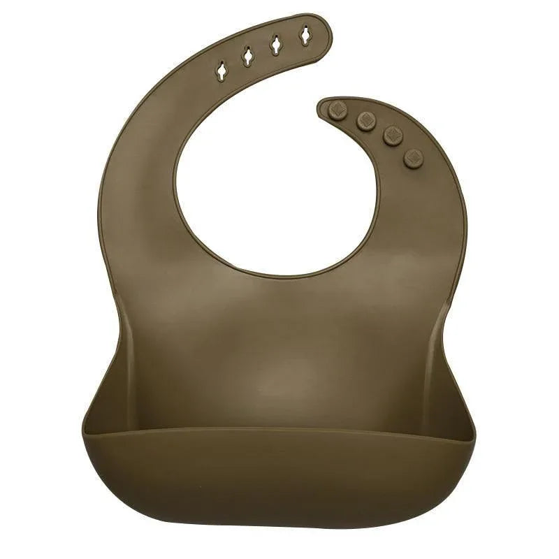 Newborns Solid Silicone Baby Feeding Bibs Burp Cloths Fashionable Breastplate Baby Stuff For Kids - BIG FRENCHIES