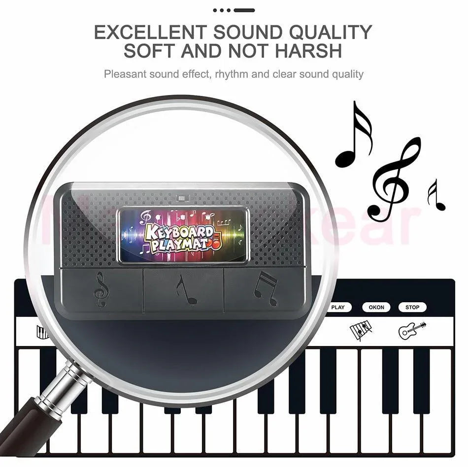 Electronic Musical Piano Mat Keyboard Baby Crawling Touch Play Game Carpet Mat Educational Musical Instrument Toy For Kids - BIG FRENCHIES