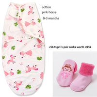 100% Cotton Baby Swaddle Wrap Blanket Newborn Infants Baby Envelop Sleep Bag Sleepsacks For Girls - BIG FRENCHIES