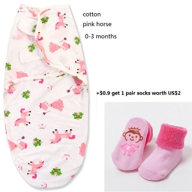 100% Cotton Baby Swaddle Wrap Blanket Newborn Infants Baby Envelop Sleep Bag Sleepsacks For Girls - BIG FRENCHIES