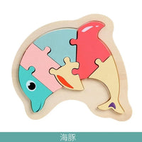 Wooden Children Colorful Animal Stevvex Puzzle for Toddler Creative Puzzle Early Educational Toys for Boys and Girls 2-4 - BIG FRENCHIES