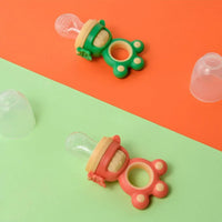 Modern Rotary Seal Non Slip Home Safe Baby Fruit Feeder Pacifier Fresh Food Bite Bag Soft Silicone Teething Toy For baby and Kids - BIG FRENCHIES