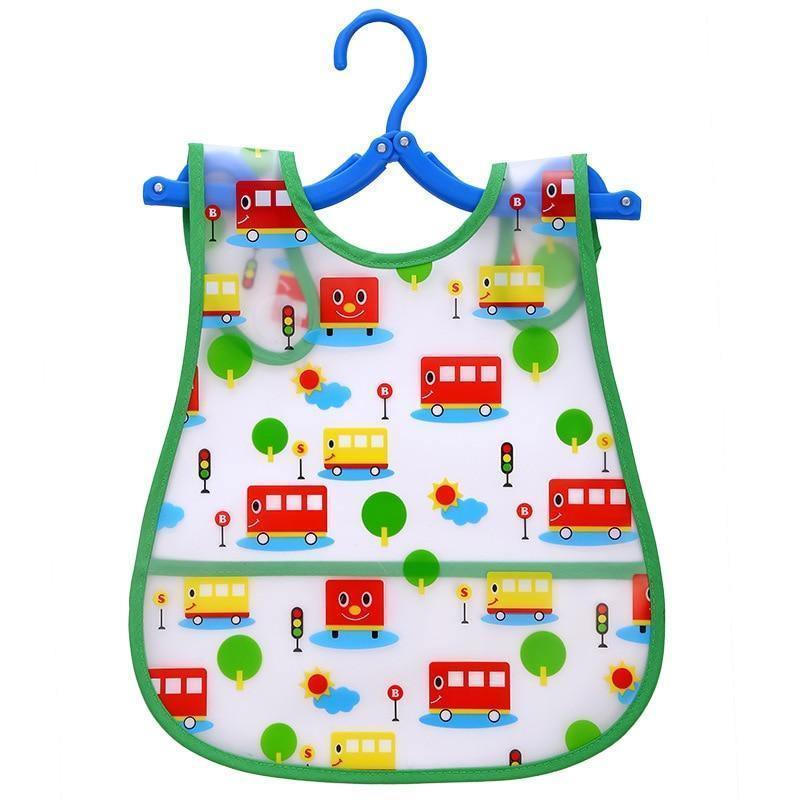 Modern Interesting Cartoon Adjustable Baby Bibs Waterproof Lunch Feeding Bibs Baby Cartoon Feeding Cloth Children Bib For Kids - BIG FRENCHIES