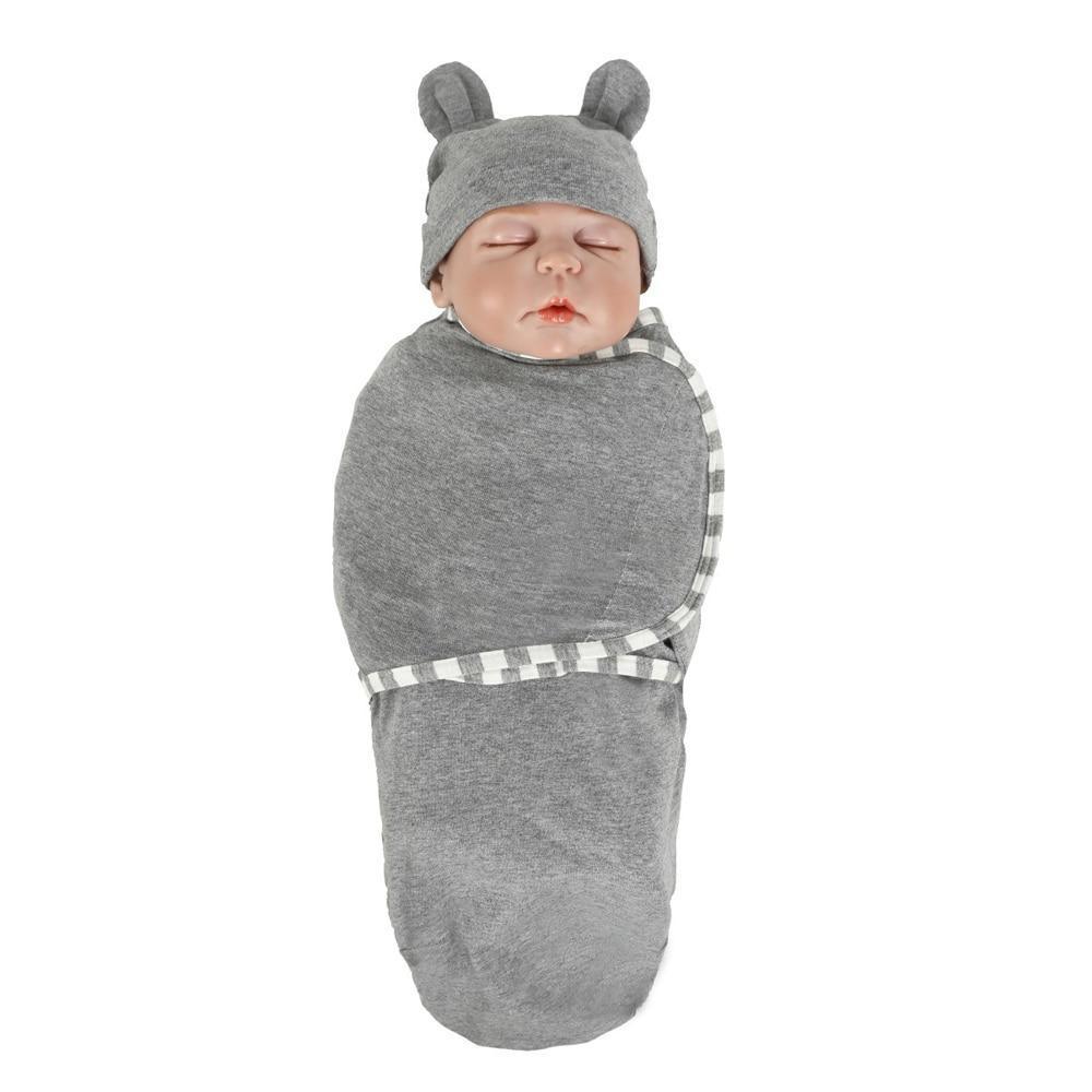 Muslin Swaddle Newborn Organic Cotton Blanket Extract Envelope Baby Sleeping Things Bedding for Boys Girls with a Hat Blanket Bag - BIG FRENCHIES