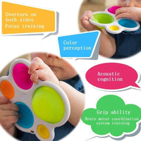 Baby Board Exercise Toys Rattle Puzzle Toys Colorful Intelligence Development Board Early Educational Board Toys For Baby Kids (Colorful) - BIG FRENCHIES