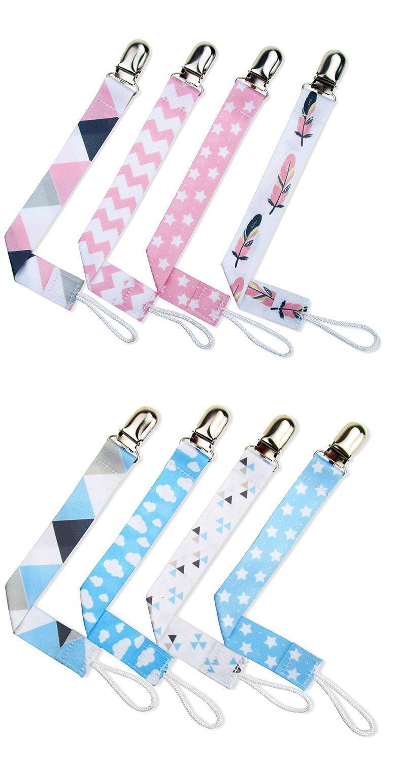 4PCS/SET Infant Pacifier Clips Holder Clip Nursing Teether Clip Nipple Holder Baby Pacifier Clip Soother Holder for Pacifier for Kids and Baby - BIG FRENCHIES