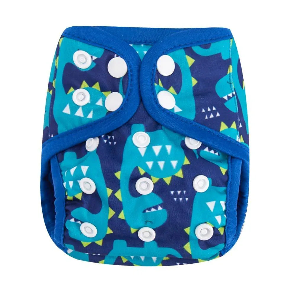 Newborn Pocket Diaper Cloth Diapers Bamboo Charcoal Inner Waterproof PUL Outer Double Gussets Nappies for Baby - BIG FRENCHIES