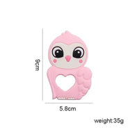 Silicone Baby Teether Toddler Toy, Stroller Accessories For Pacifier Chain Owl Food Grade Toys Baby Teether - BIG FRENCHIES